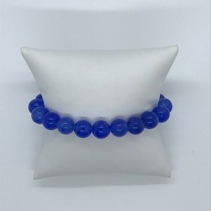 Blue stretchy bracelet